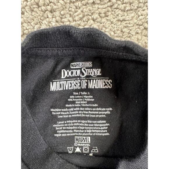Doctor Strange Shirt Mens L (Small) Black Green Multiverse Of Madness FLAW - Picture 4 of 10